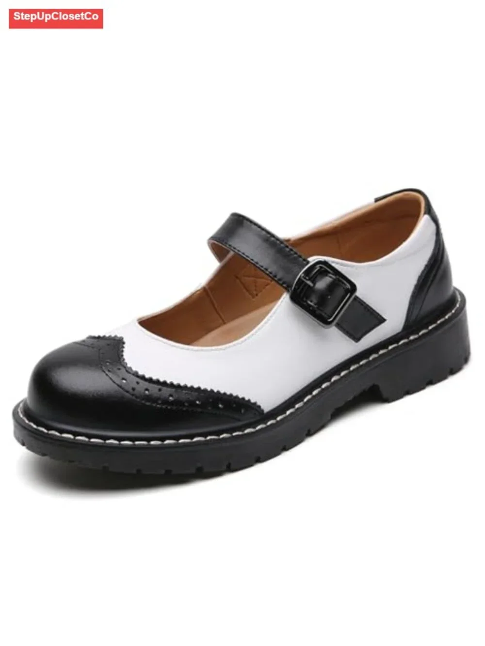 Women's Mary Jane Flats Oxford Shoes Comfort Soft Leather Non-Slip Dressy Casual